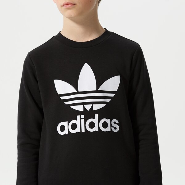 Детски суичър ADIDAS СУИТЧЪР TREFOIL CREW BOY ed7797 цвят черен