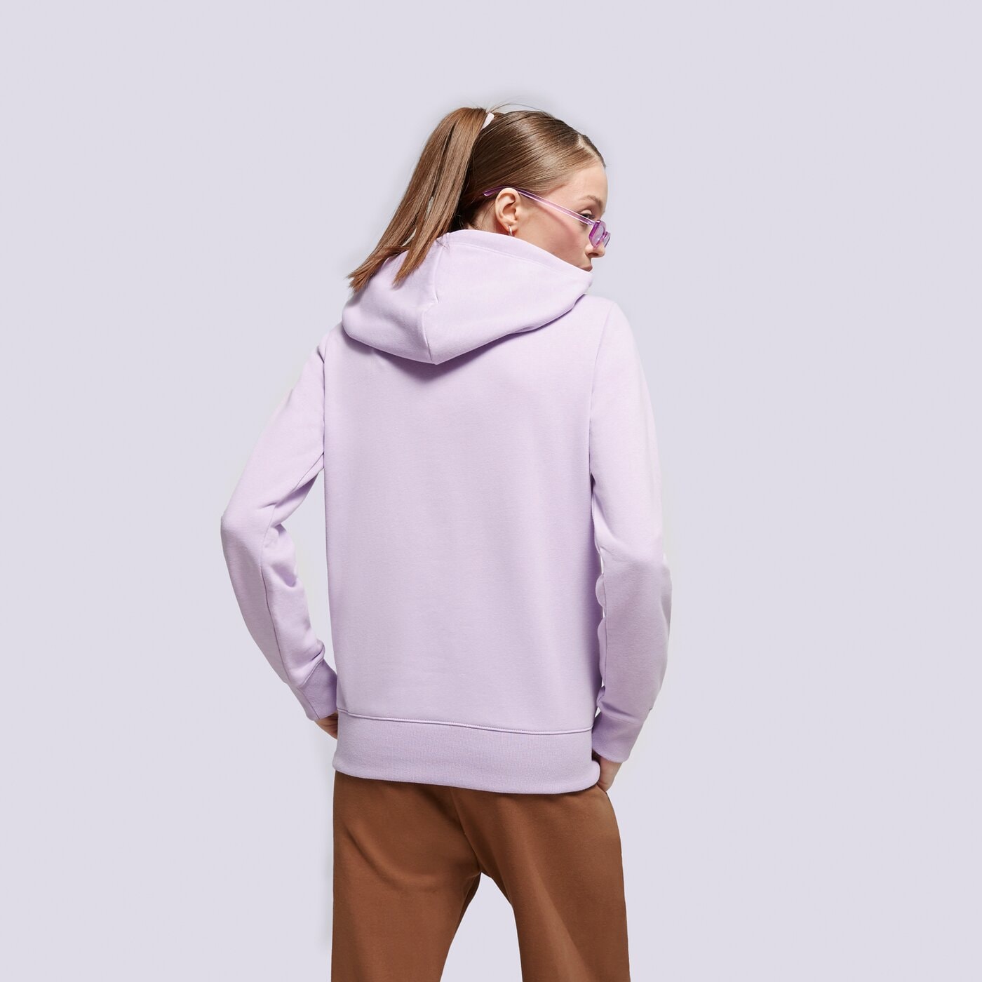 Дамски суичър CHAMPION СУИТЧЪР С КАЧУЛКА HOODED SWEATSHIRT 116065vs022 цвят виолетов