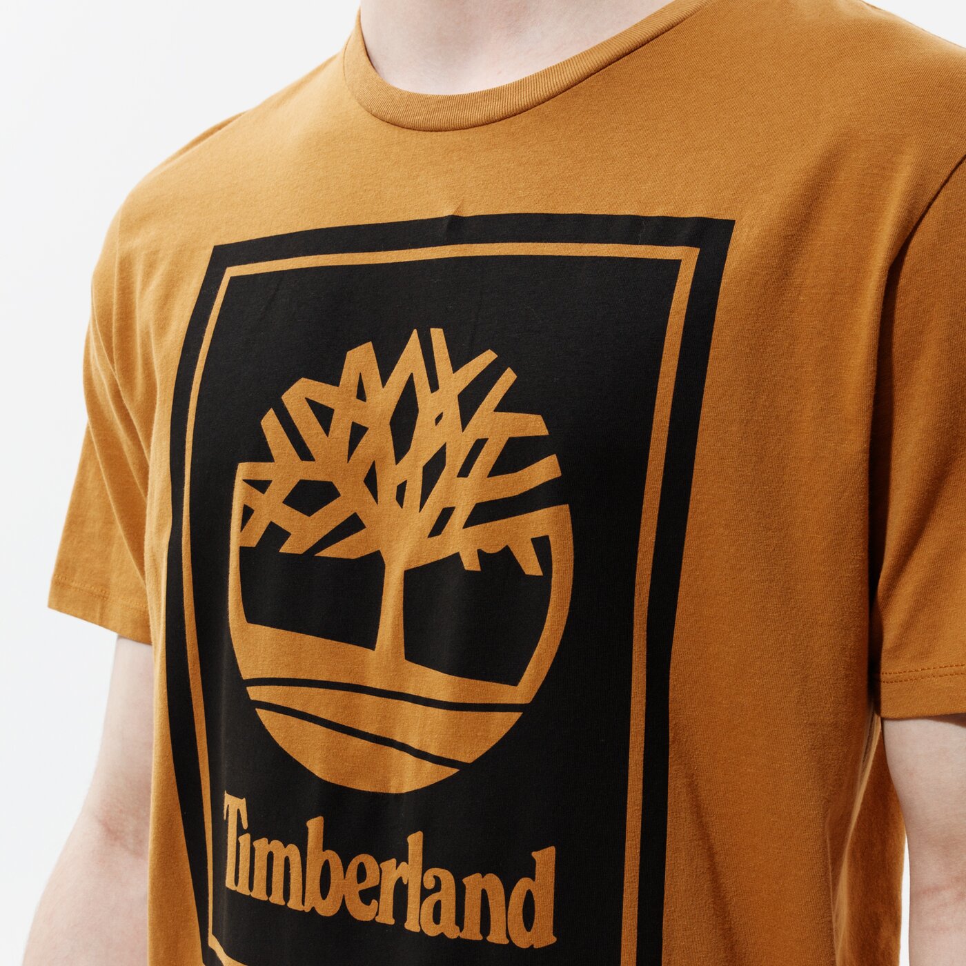 Мъжка тениска TIMBERLAND ТЕНИСКА YC SS STACK LOGO TEE (REGULAR) STACK LOGO tb0a2aj1p571 цвят кафяв