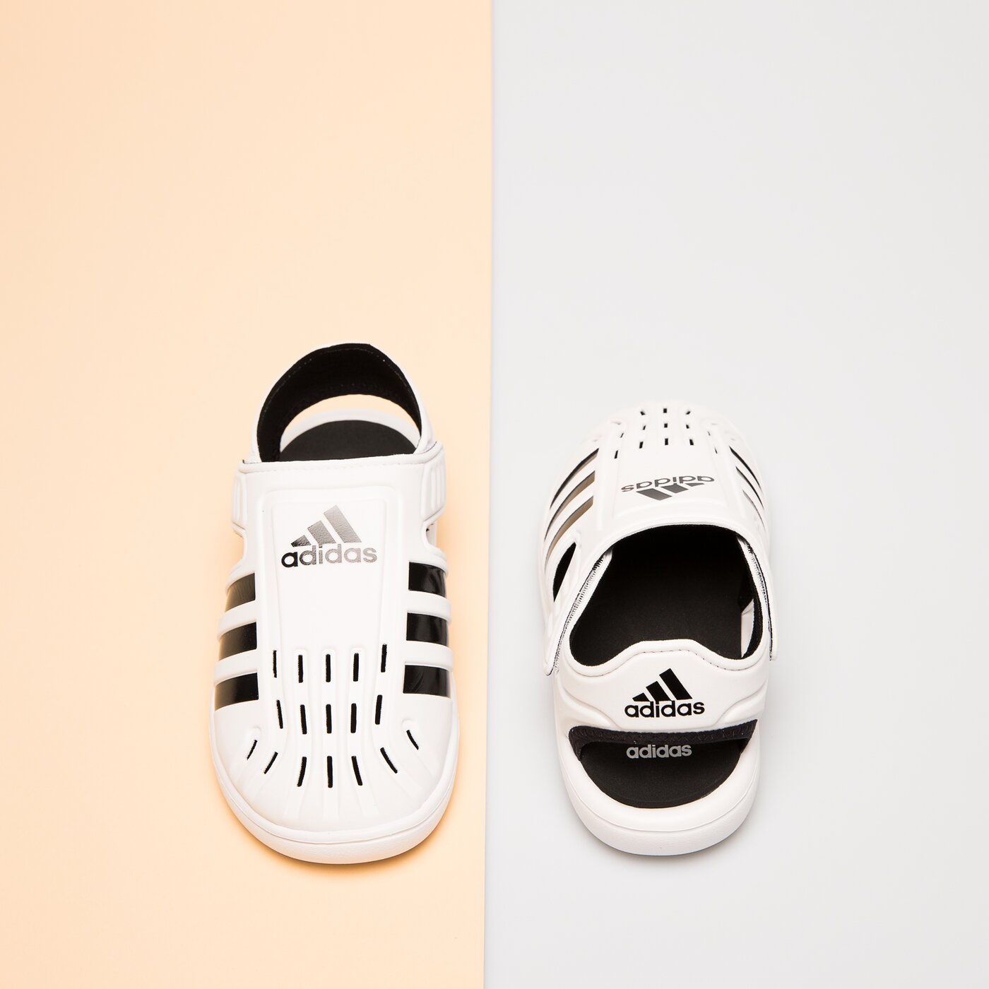Детски чехли и сандали ADIDAS WATER SANDAL C gw0387 цвят бял