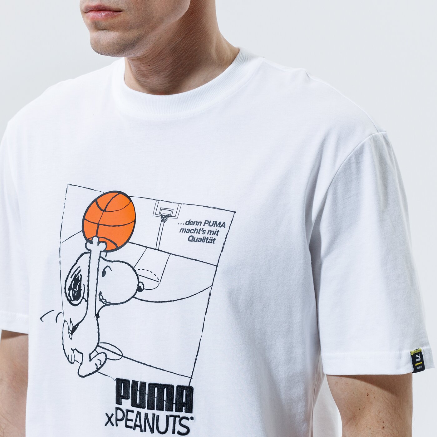 Мъжка тениска PUMA ТЕНИСКА PUMA X PEANUTS TEE 53061602 цвят бял