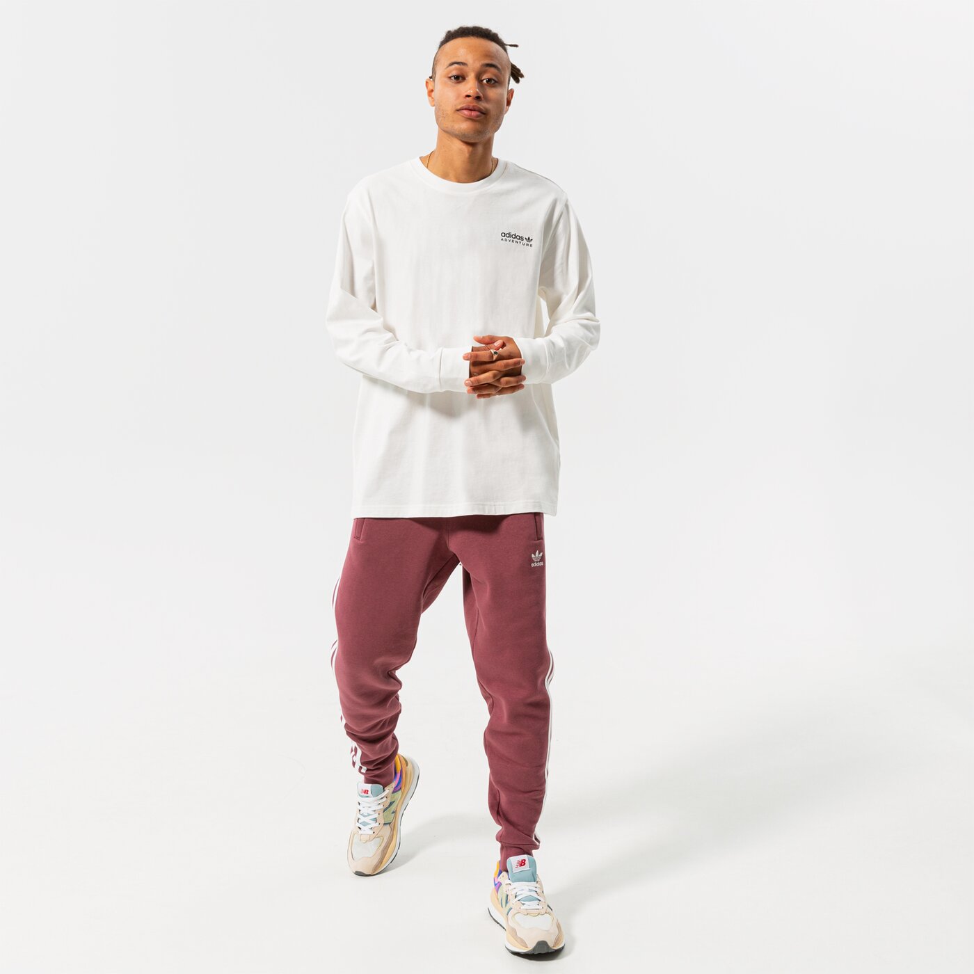 Мъжки панталони ADIDAS ПАНТАЛОНИ 3-STRIPES PANT hf2101 цвят бордо