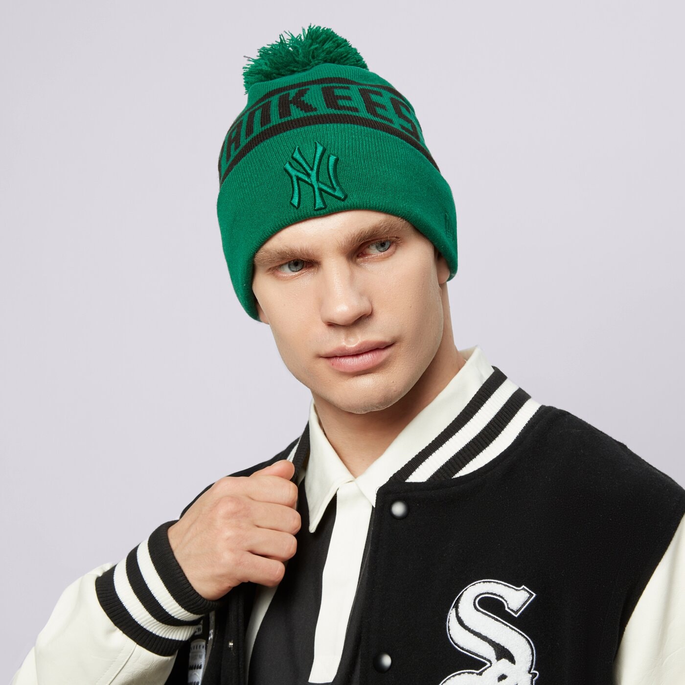 Мъжка зимна шапка NEW ERA ШАПКА TONAL BEANIE NYY NEW YORK YANKEES 60364322 цвят зелен