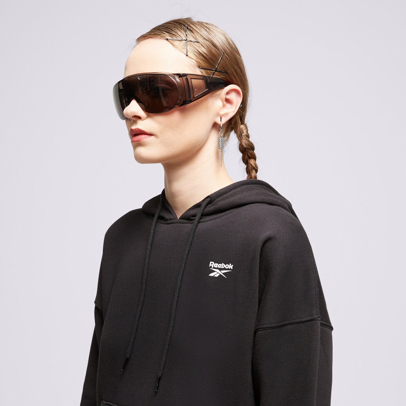 Дамски суичър REEBOK СУИТЧЪР RI FLEECE HOODY 100057235 цвят черен