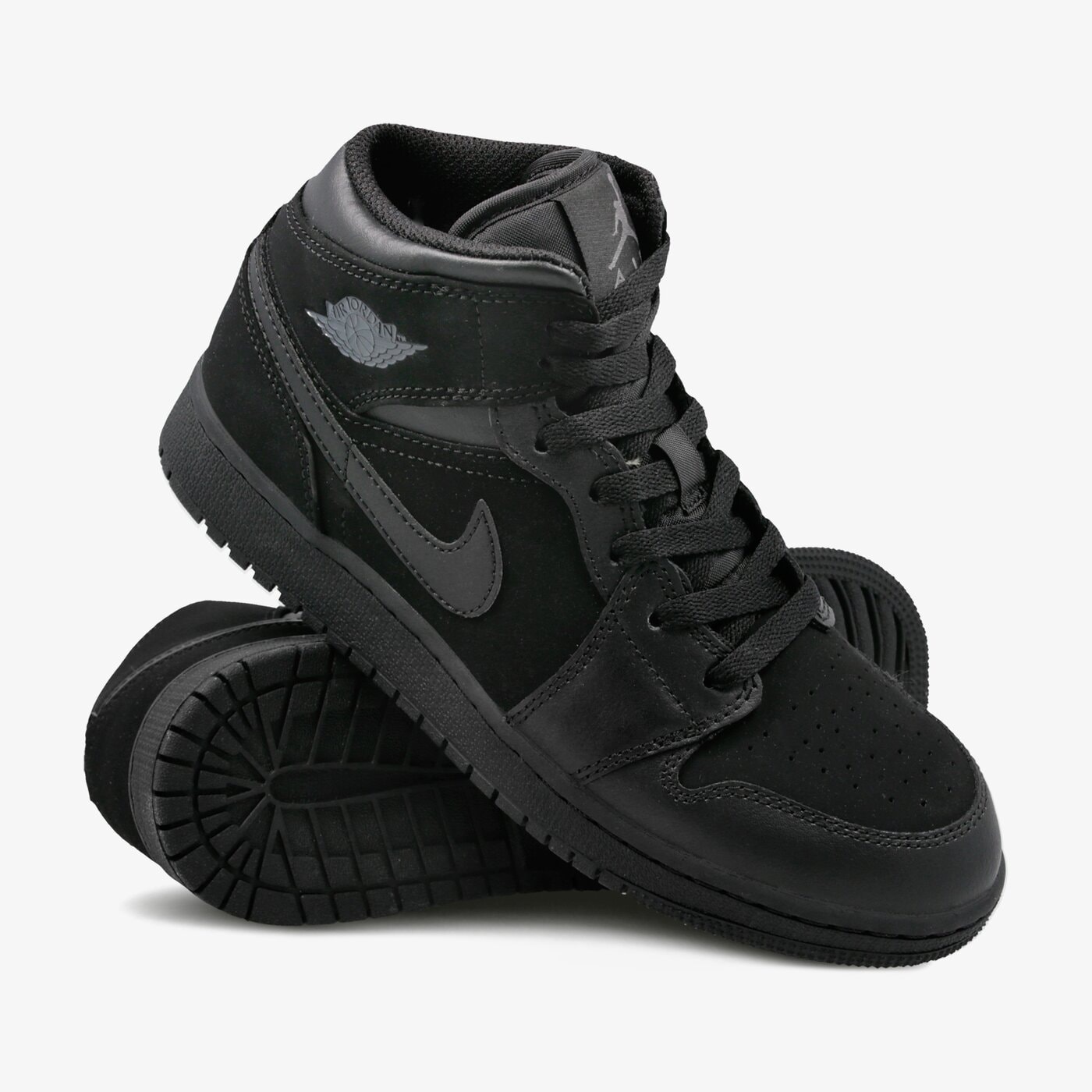 Детски маратонки AIR JORDAN 1 MID BG 554725-050 цвят черен