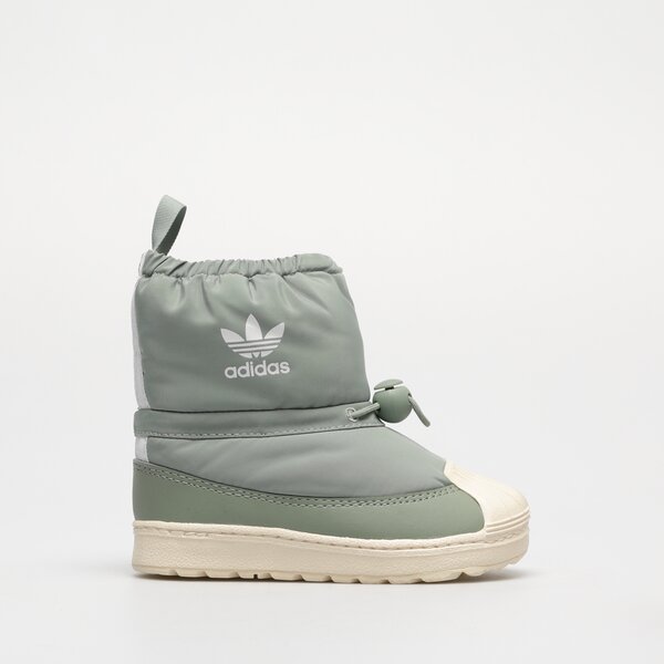 Детски зимни обувки ADIDAS SUPERSTAR 360 BOOT I ig5077 цвят зелен