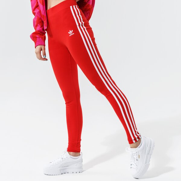 Дамски панталони ADIDAS КЛИН 3 STRIPES TIGHT h09428 цвят червен