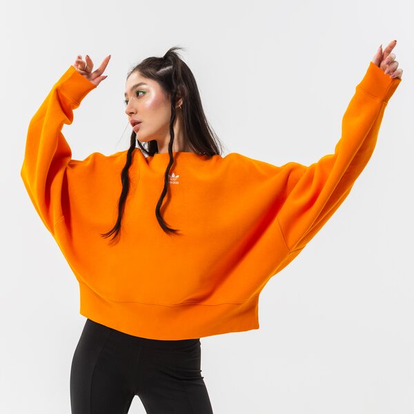 Дамски суичър ADIDAS СУИТЧЪР SWEATSHIRT hf7477 цвят оранжев