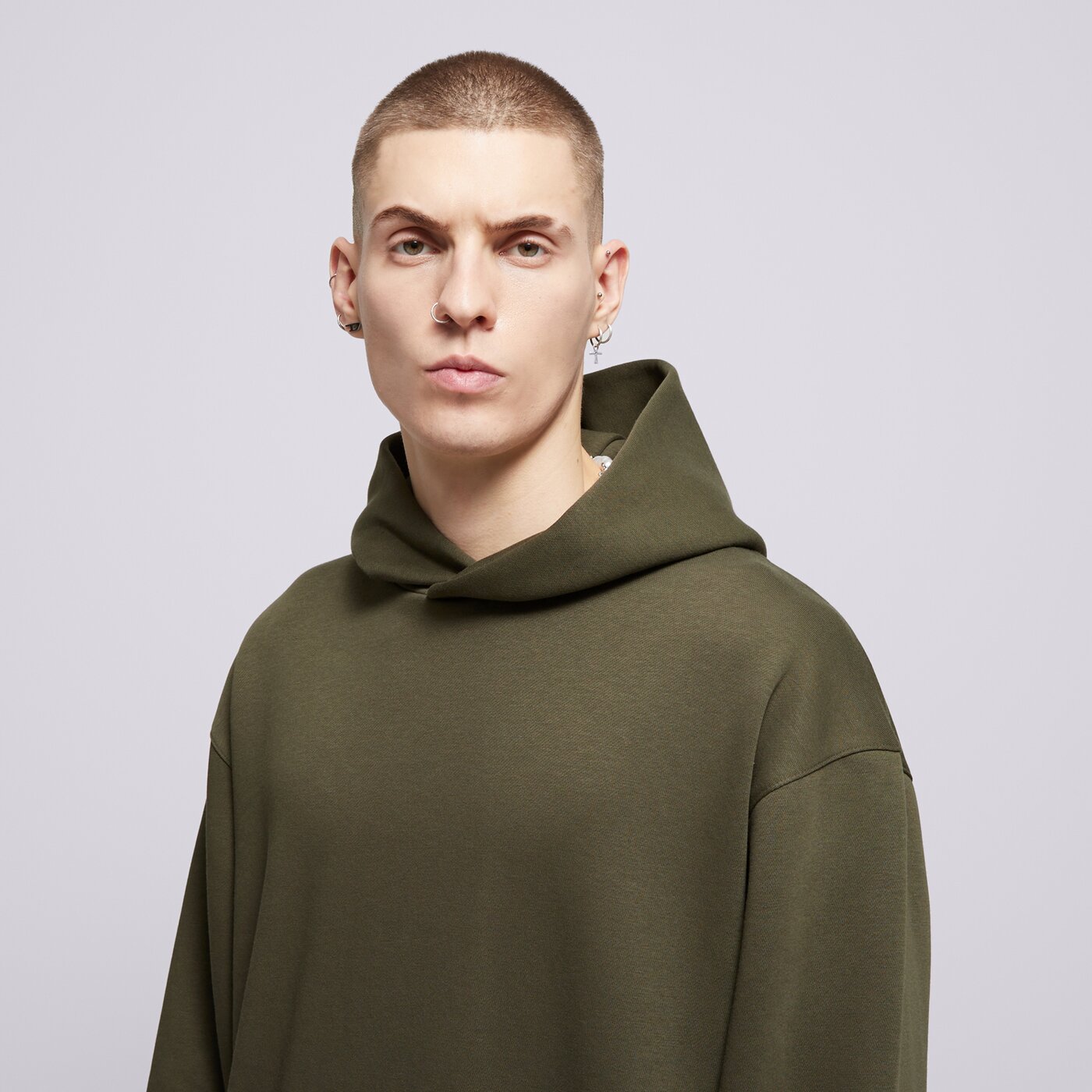 Мъжки суичър CHAMPION СУИТЧЪР С КАЧУЛКА HOODED SWEATSHIRT 220423gs508 цвят каки