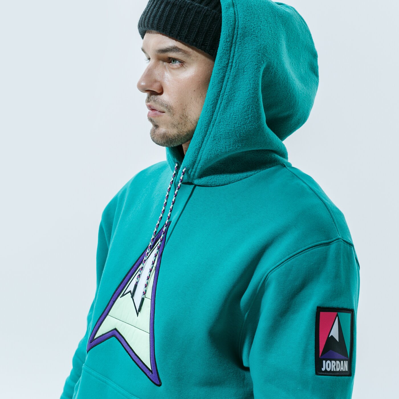 Мъжки суичър JORDAN СУИТЧЪР С КАЧУЛКА MOUNTAINSIDE ct3489-370 цвят зелен