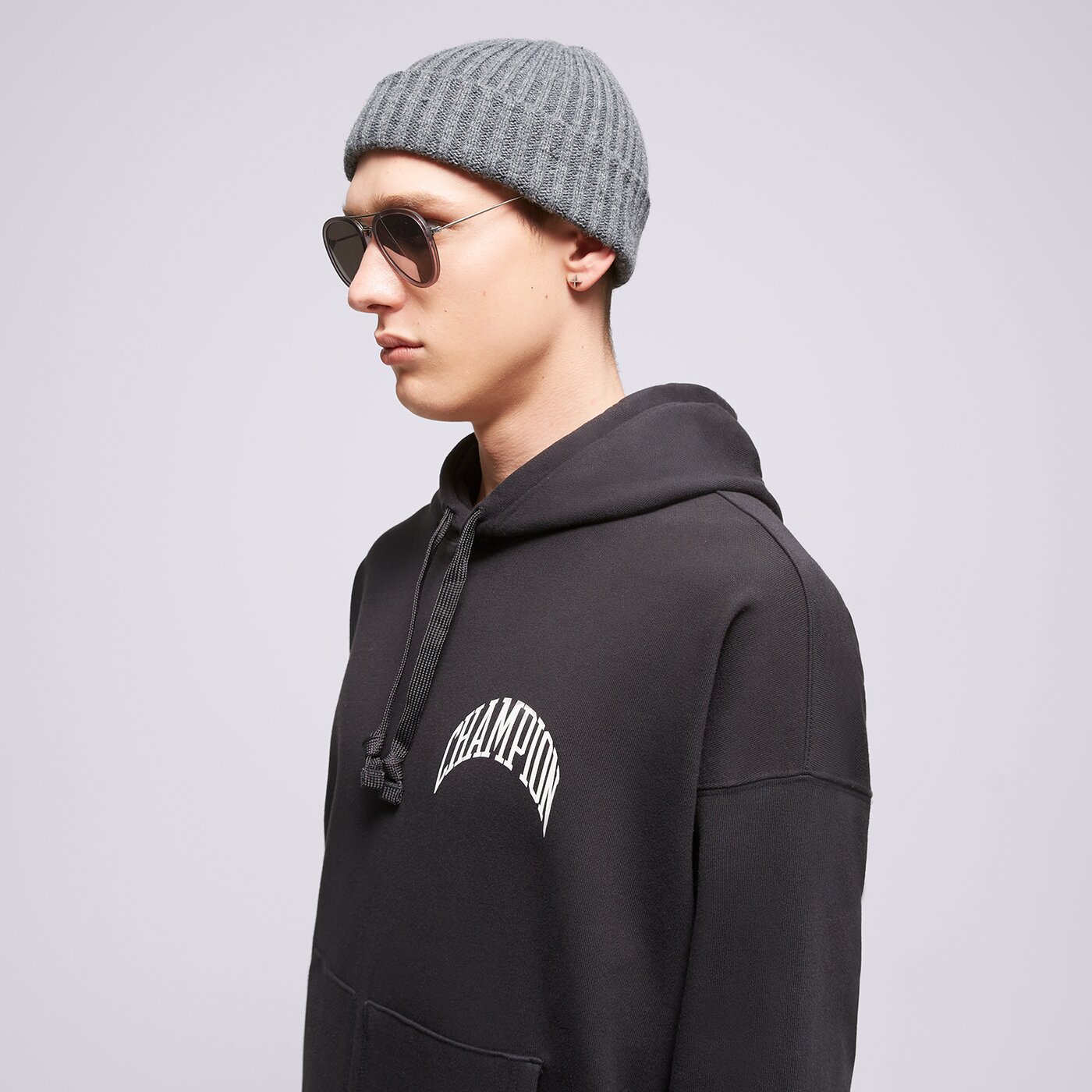 Мъжки суичър CHAMPION СУИТЧЪР С КАЧУЛКА HOODED SWEATSHIRT 218516es510 цвят черен