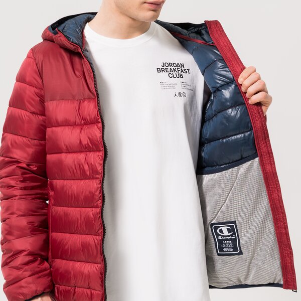 Мъжко зимно яке CHAMPION ЯКЕ ЗИМНО HOODED JACKET 218073rs506 цвят бордо