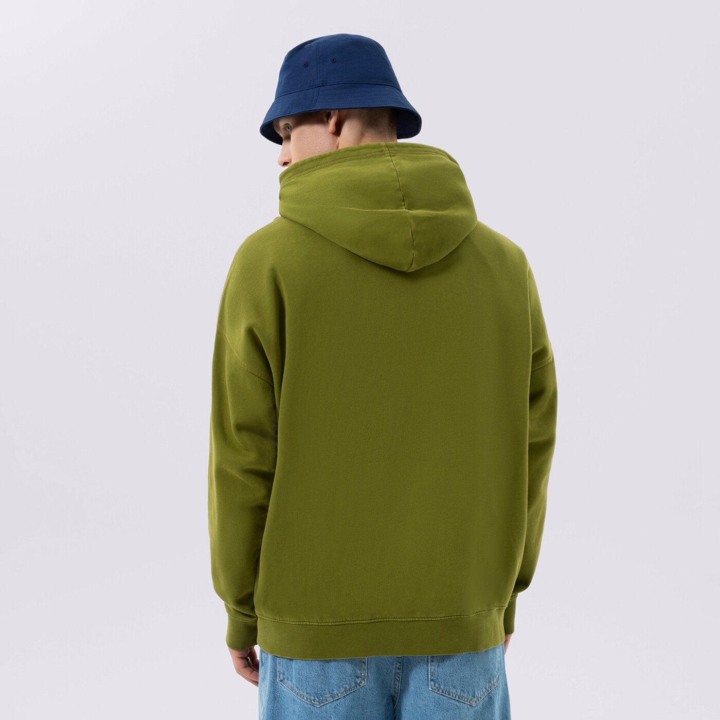 Мъжки суичър CHAMPION СУИТЧЪР С КАЧУЛКА HOODED SWEATSHIRT 217893gs567 цвят каки