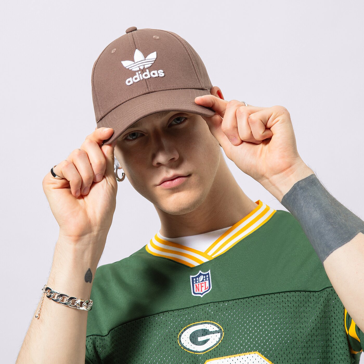 Дамска шапка с козирка ADIDAS ШАПКА BASEB CLASS TRE ib9970 цвят сив