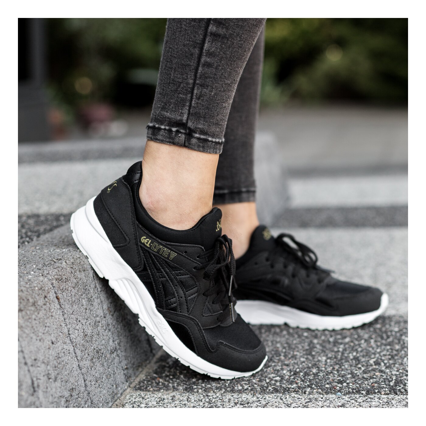 Детски маратонки ASICS GEL-LYTE V GS  c541n9086 цвят черен