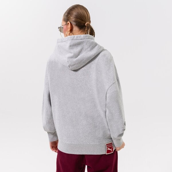 Дамски суичър PUMA СУИТЧЪР С КАЧУЛКА PUMA X VOGUE OVERSIZED HOODIE TR 536691-04 цвят сив