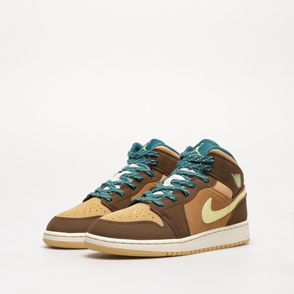 Детски маратонки AIR JORDAN 1 MID SE dz6335-200 цвят кафяв