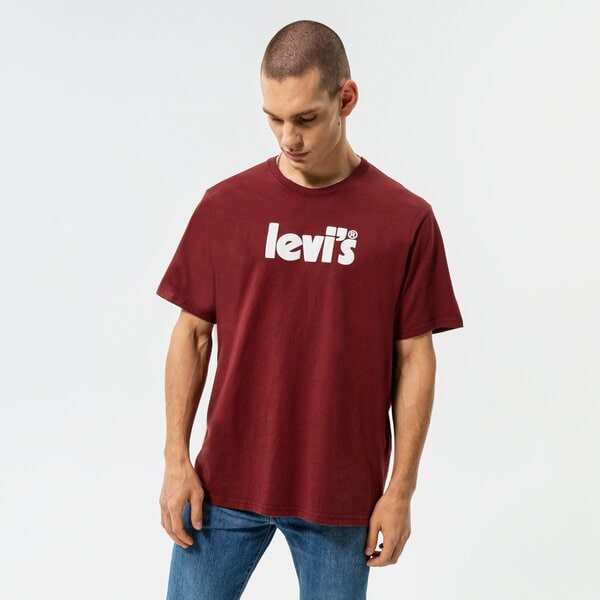 Мъжка тениска LEVI'S ТЕНИСКА SS RELAXED FIT TEE 16143-0143 цвят бордо