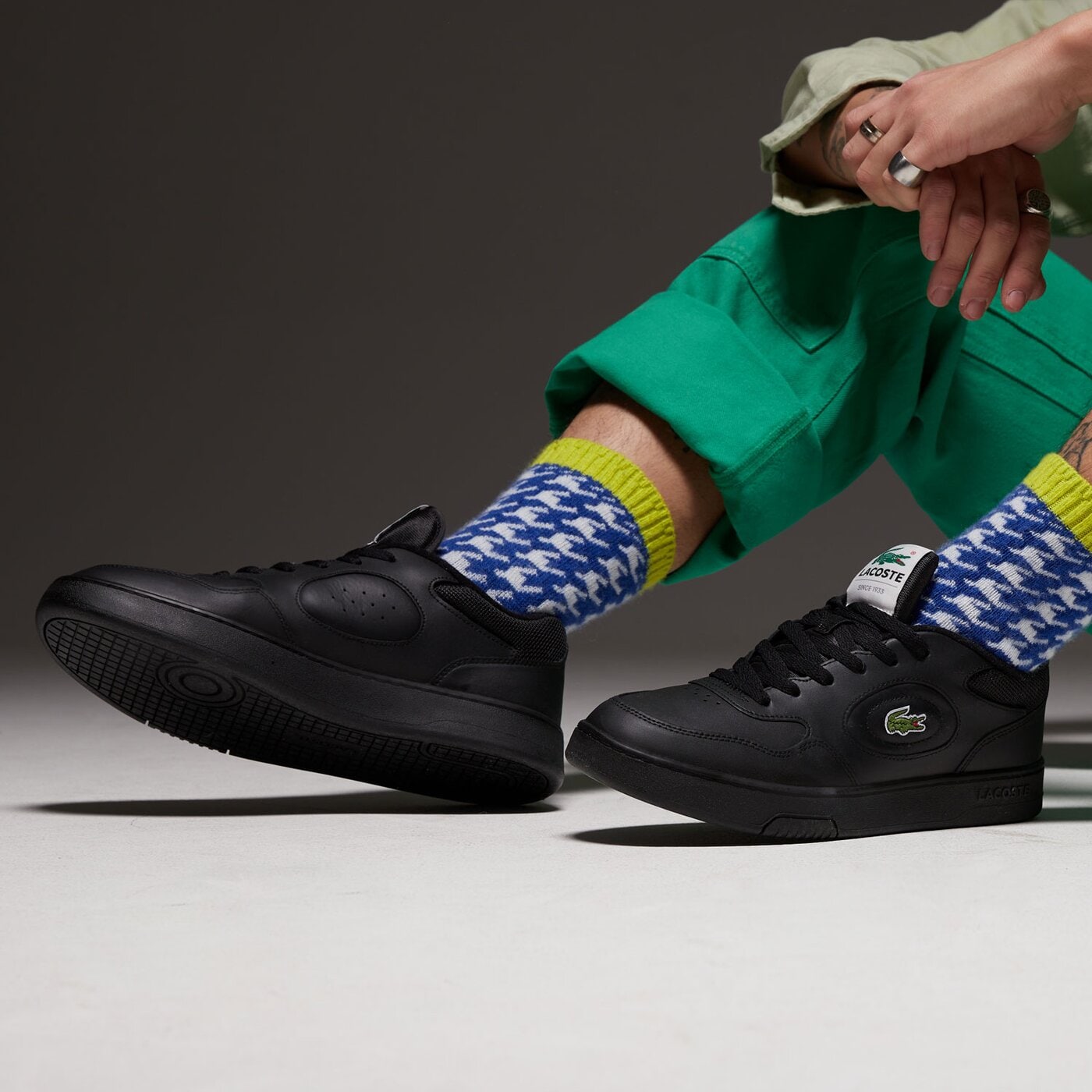 Мъжки маратонки LACOSTE LINESET 223 1 SMA 746sma004502h цвят черен