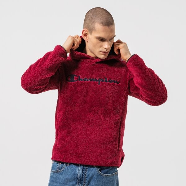 Мъжки суичър CHAMPION СУИТЧЪР С КАЧУЛКА HOODED ТОП 214973vs516 цвят бордо