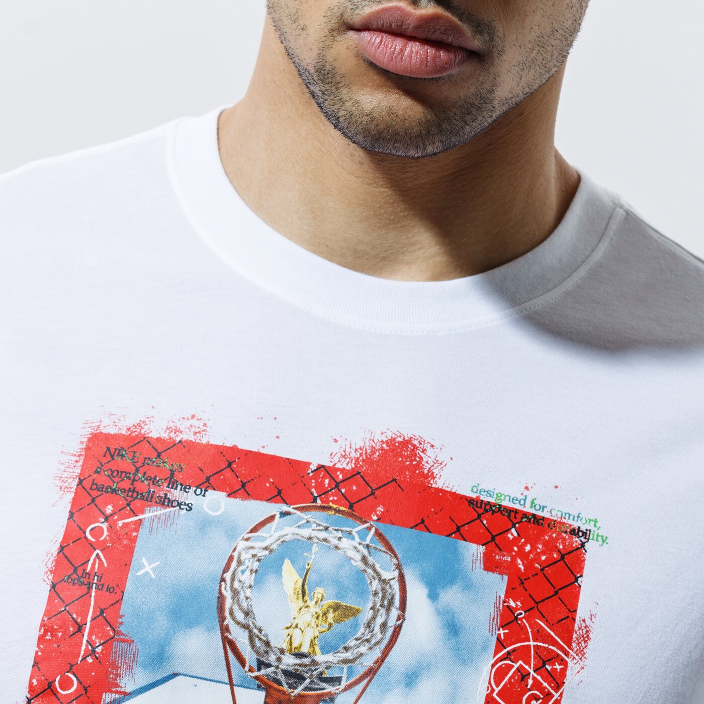 Мъжка тениска NIKE ТЕНИСКА M NK DRY OC PHOTO SS TEE db5991-100 цвят бял