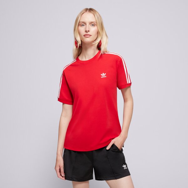 Дамска тениска ADIDAS ТЕНИСКА 3 STRIPE TEE ir8050 цвят червен