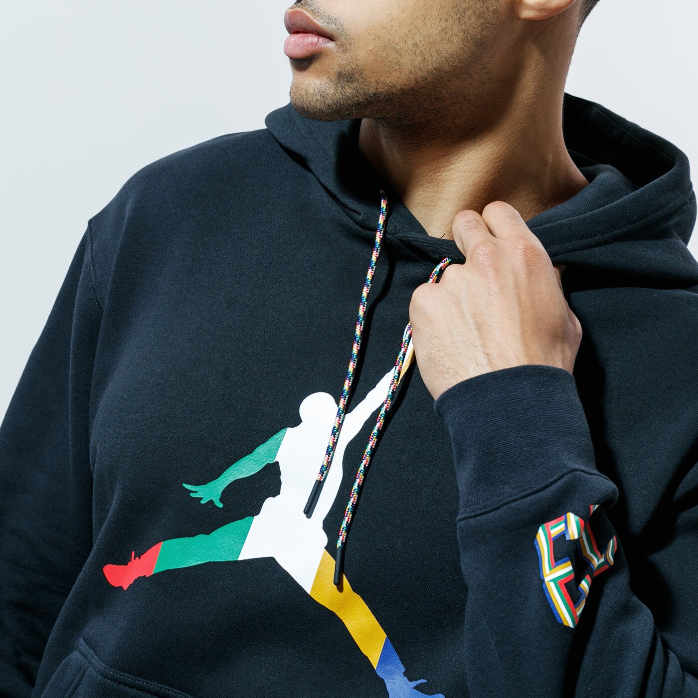 Мъжки суичър JORDAN СУИТЧЪР С КАЧУЛКА   M J SPRT DNA MC HBR FLC PO ck9573-010 цвят черен