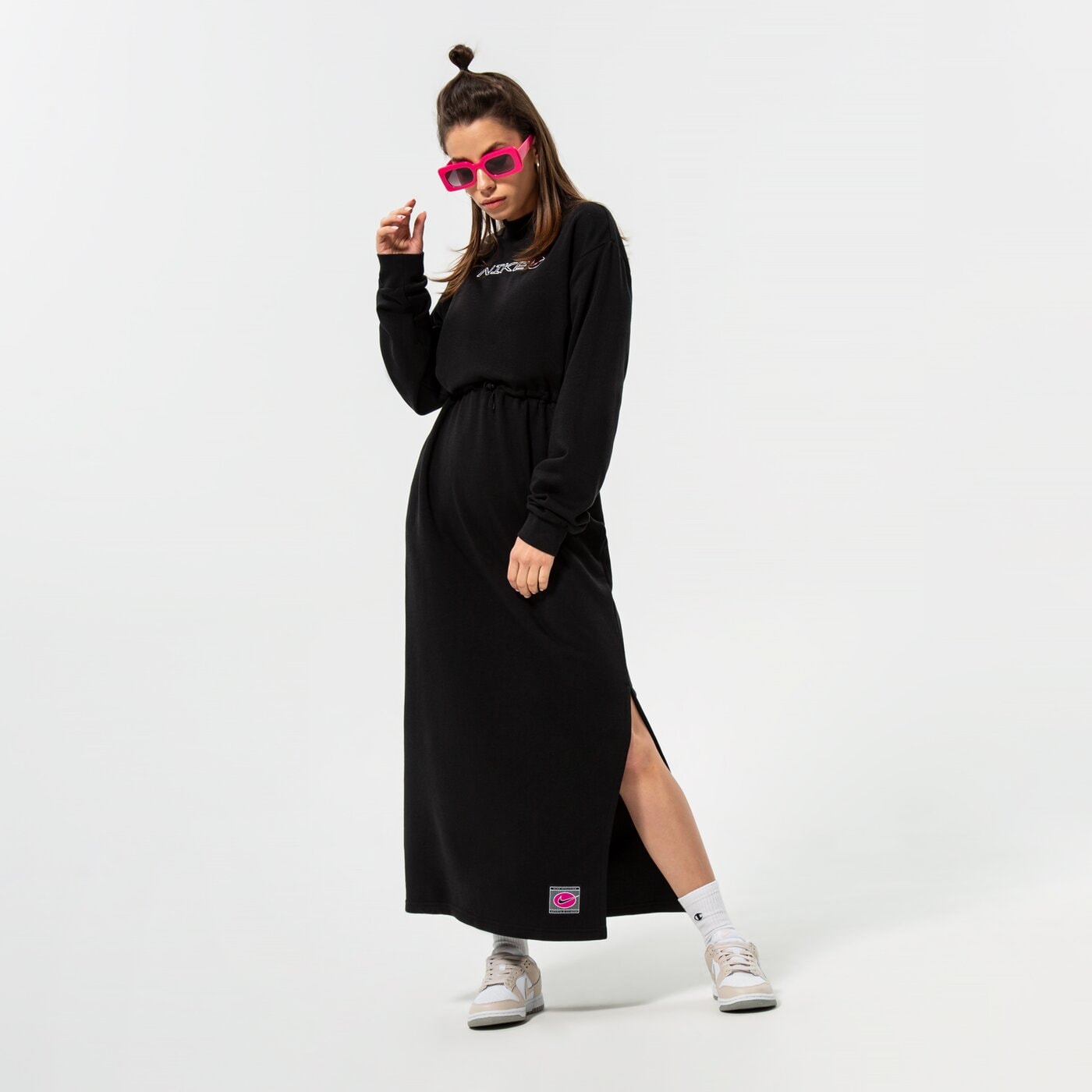 Дамски NIKE РОКЛЯ W NSW IC FLC LS АНЦУГS dm6263-010 цвят черен