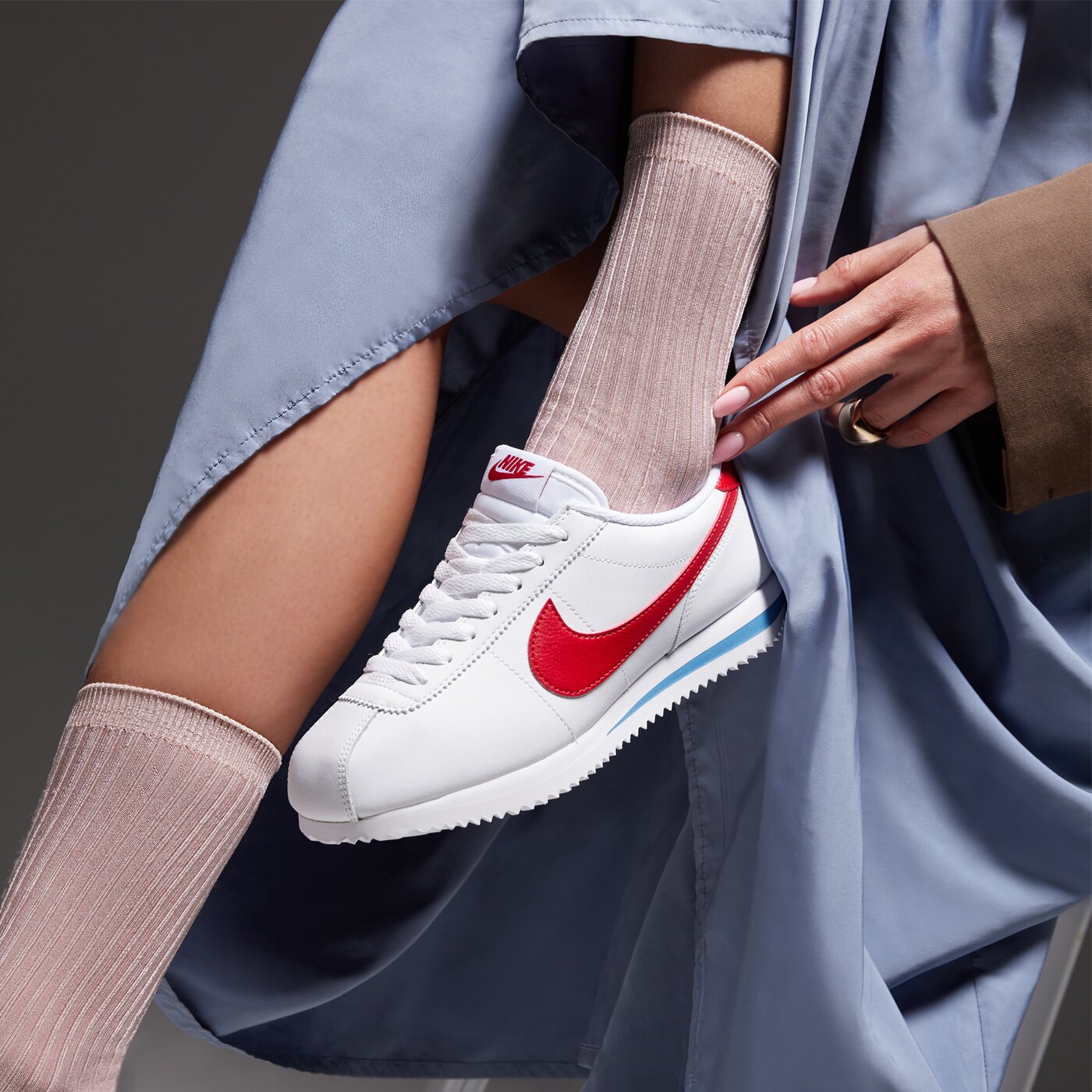 Дамски маратонки NIKE CORTEZ  dn1791-108 цвят бял