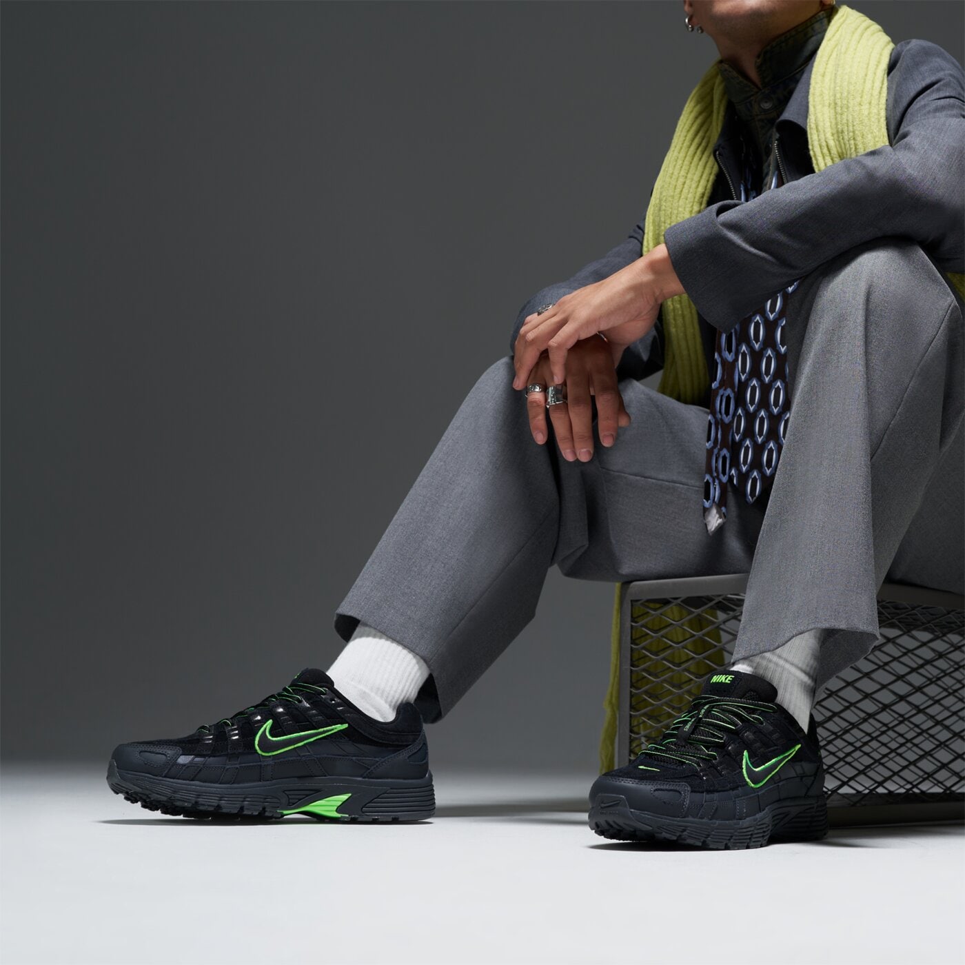 Мъжки маратонки NIKE P-6000 PRM if0668-003 цвят черен