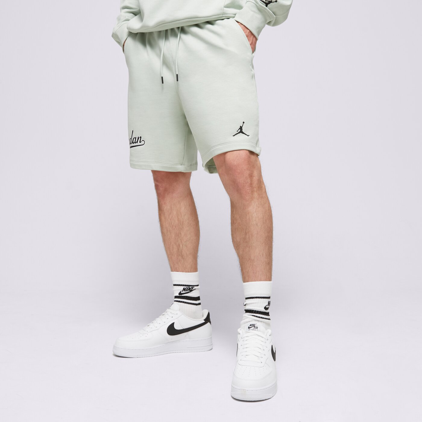 Мъжки къси панталони JORDAN ШОРТИ M J FLT MVP FLC SHORT fn4700-005 цвят тюркоазен