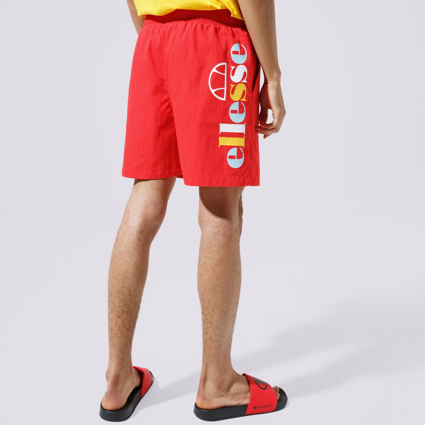 Мъжки къси панталони ELLESSE ШОРТИ HUGU she09977red цвят червен