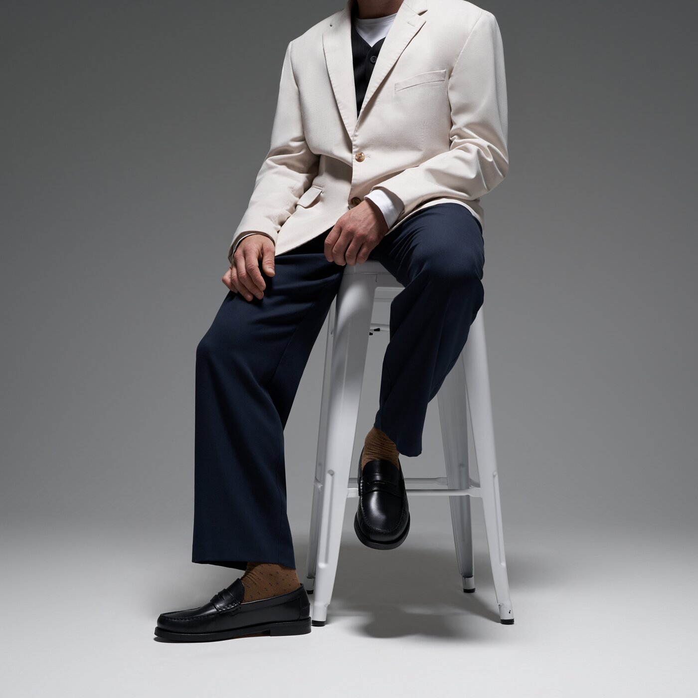 Мъжки кежуал NAKED WOLFE RIVIERA BLACK LEATHER nwrivierablack цвят черен