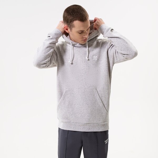 Мъжки суичър ADIDAS СУИТЧЪР С КАЧУЛКА ESS+ SUST HOODI hk7538 цвят сив