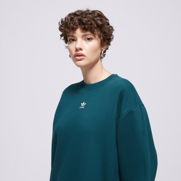 Дамски суичър ADIDAS СУИТЧЪР ESS CREW FL OS jx2829 цвят зелен