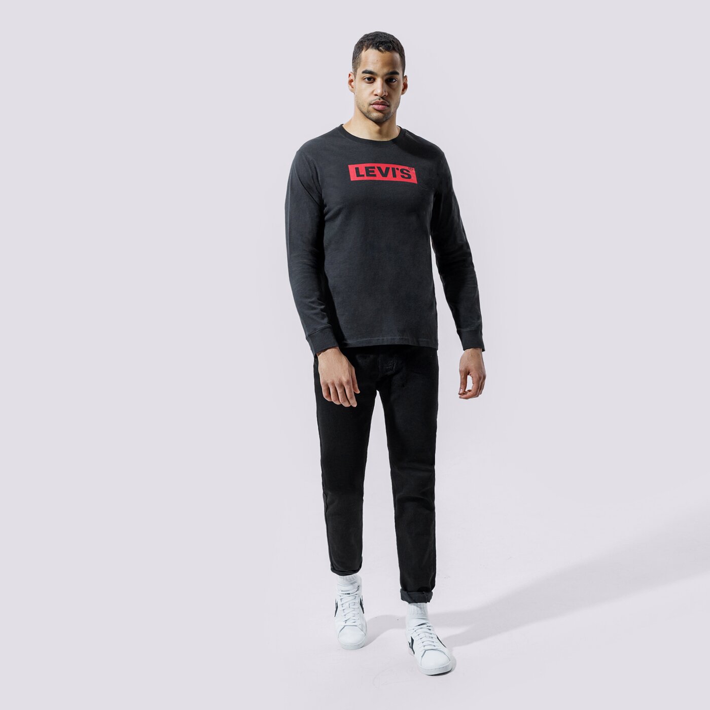 Мъжка тениска LEVI'S ТЕНИСКА RELAXED LS GRAPHIC TEE 16139-0042 цвят черен