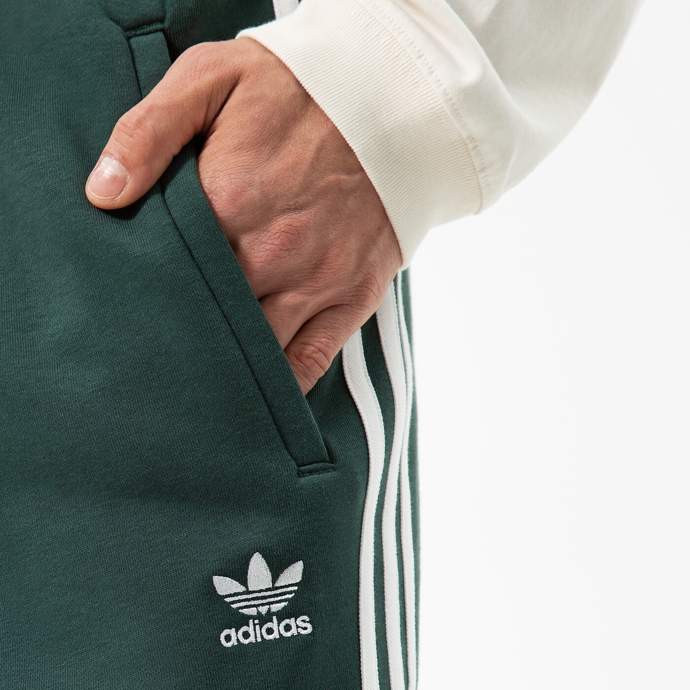 Мъжки панталони ADIDAS ПАНТАЛОНИ 3-STRIPES PANT hk7299 цвят зелен