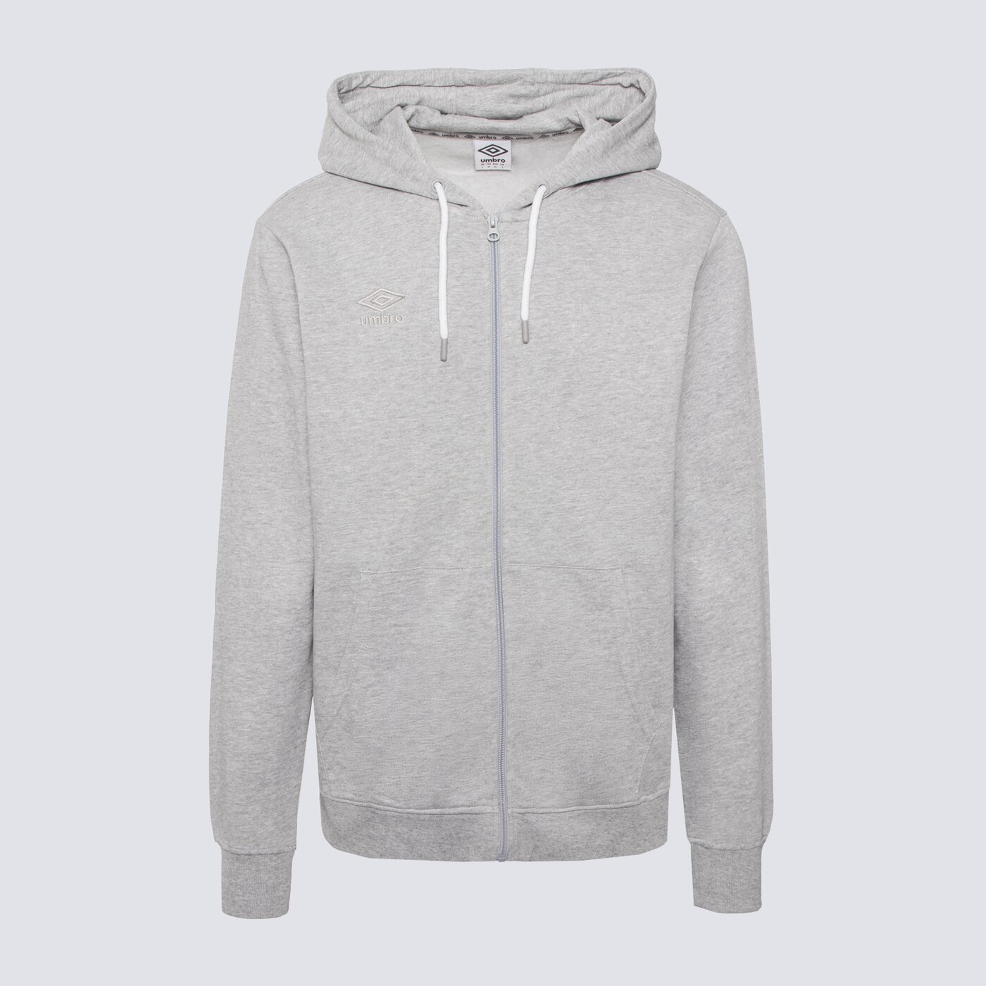 Мъжки суичър UMBRO СУИТЧЪР СЪС ЗАКОПЧАВАНЕ С КАЧУЛКА PELO ul323blm90001 цвят сив
