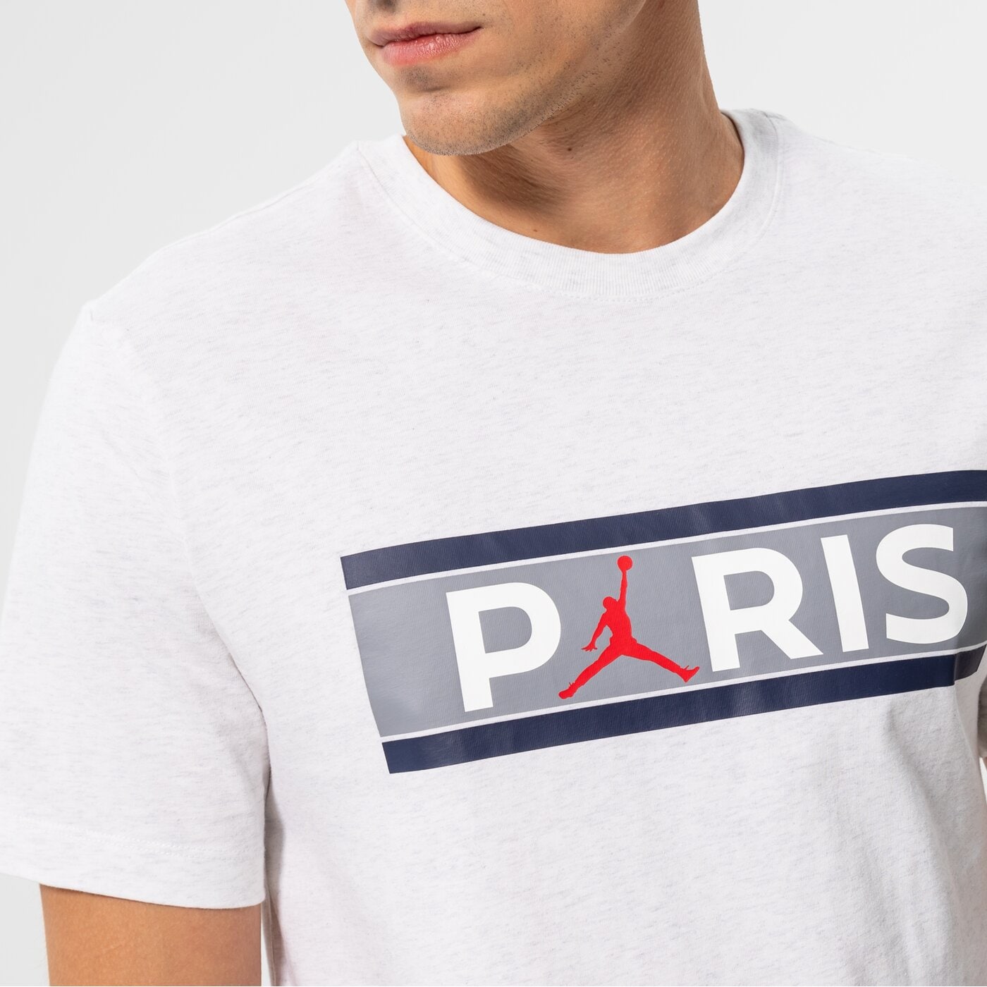 Мъжка тениска JORDAN ТЕНИСКА PARIS SAINT-GERMAIN WORDMARK db6510-051 цвят бял