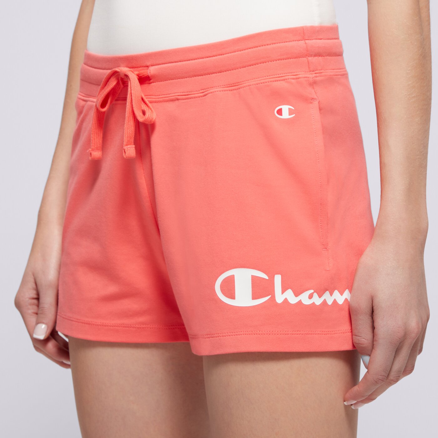 Дамски къси панталони CHAMPION ШОРТИ SHORTS 112622ps004 цвят коралов