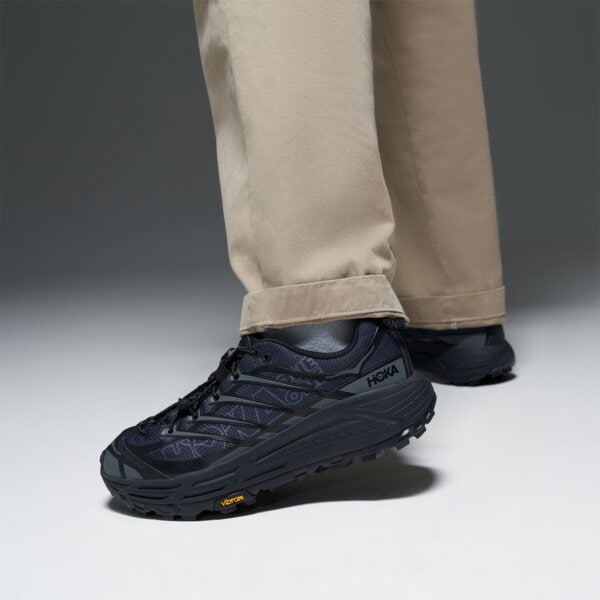 Мъжки маратонки за бягане HOKA MAFATE THREE2 WORDMARK 1175490bckt цвят черен