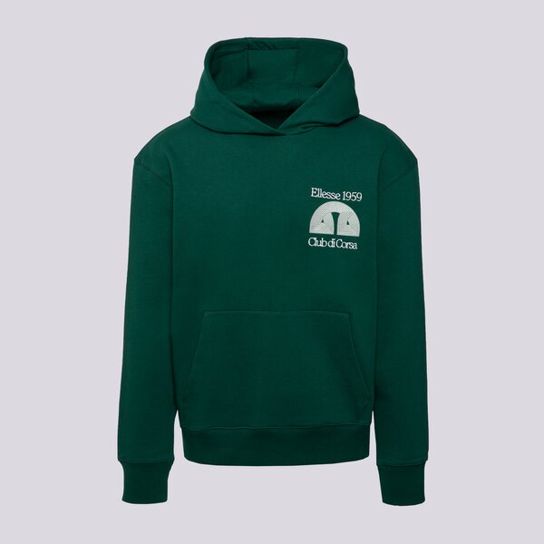 Мъжки суичър ELLESSE СУИТЧЪР С КАЧУЛКА CLUB DI CORSA DGREEN HOODIE shb23148502 цвят зелен