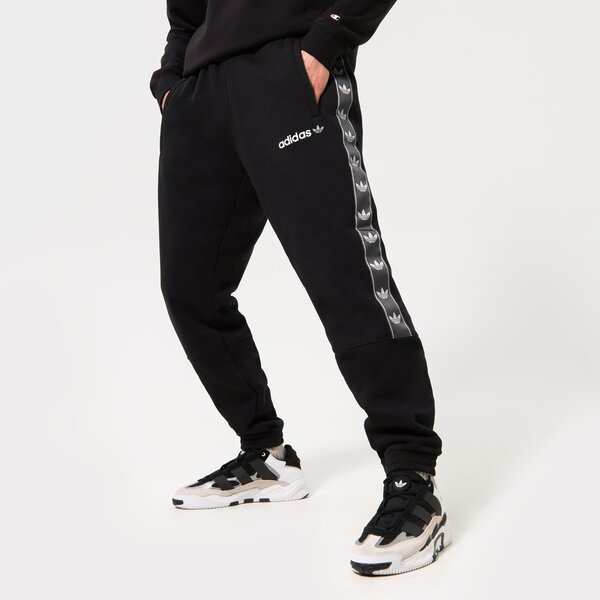 Мъжки панталони ADIDAS ПАНТАЛОНИ TAPE FLC PANT BLK hr4467 цвят черен