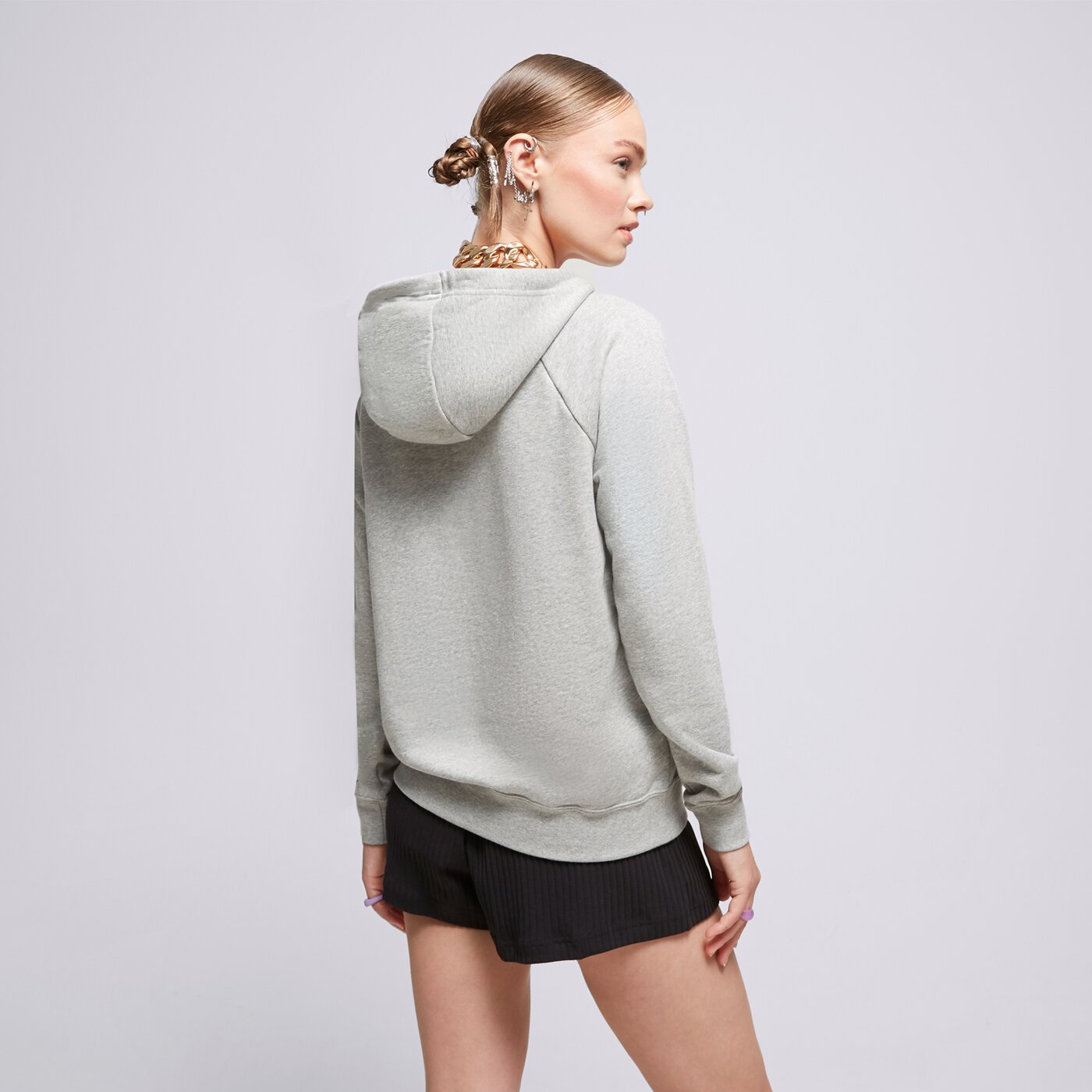 Дамски суичър NIKE SPORTSWEAR ESSENTIAL OVERHEAD HOODIE WOMEN'S HOODIE PO  bv4124-063 цвят сив