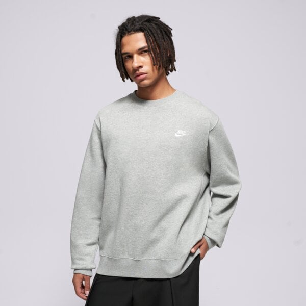Мъжки суичър NIKE СУИТЧЪР SPORTSWEAR CLUB FLEECE bv2662-063 цвят сив