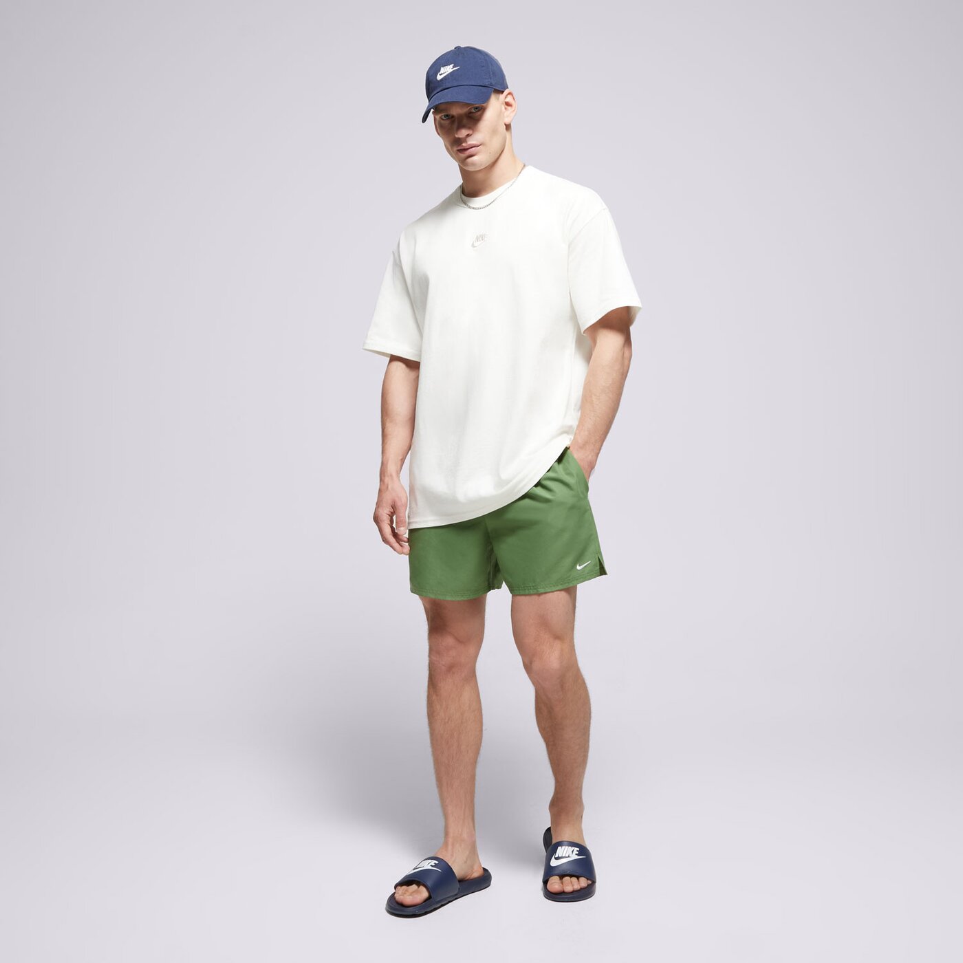 Мъжки къси панталони NIKE SWIM ШОРТИ ESSENTIAL 5" nessa560-316 цвят зелен