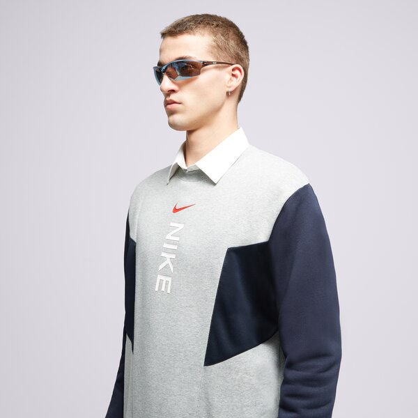 Мъжки суичър NIKE СУИТЧЪР HYBRID CREW DGH SWEATSHIRT dv2329-064 цвят сив