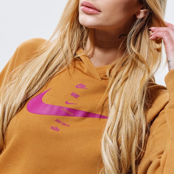 Дамски суичър NIKE СУИТЧЪР С КАЧУЛКА SPORTSWEAR SWOOSH cu5676-201 цвят бежов