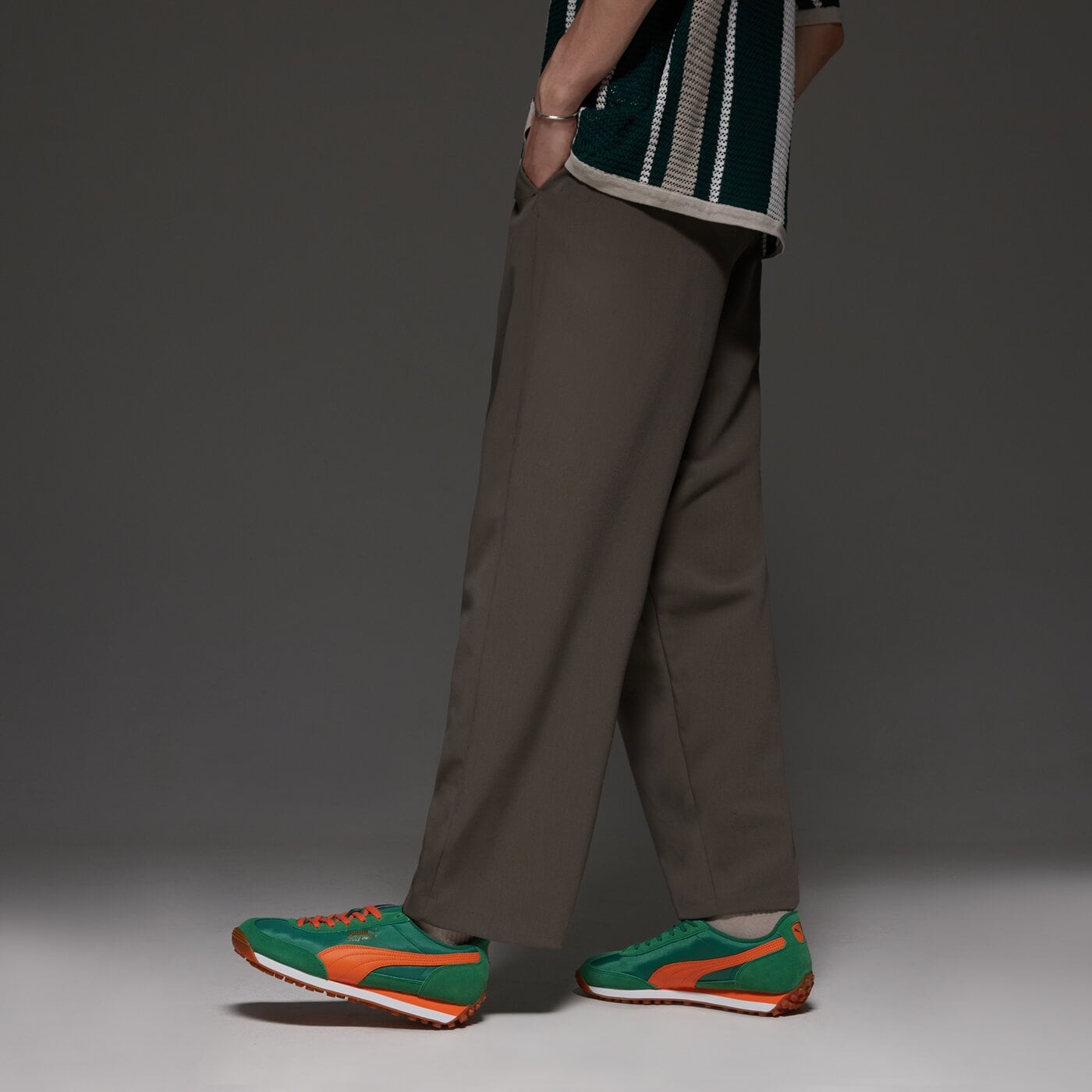 Мъжки маратонки PUMA EASY RIDER VINTAGE 39902829 цвят зелен