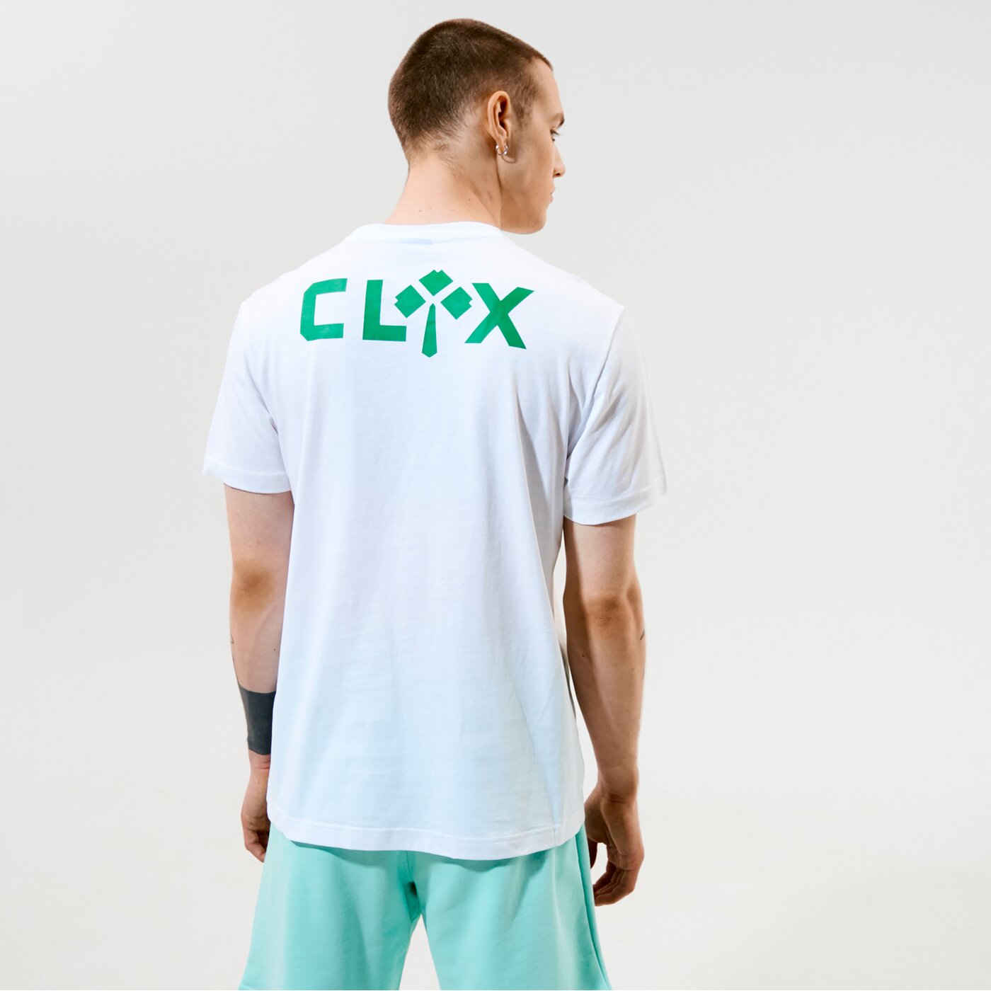 Мъжка тениска CHAMPION ТЕНИСКА CREWNECK ТЕНИСКА 215003ww001 цвят бял